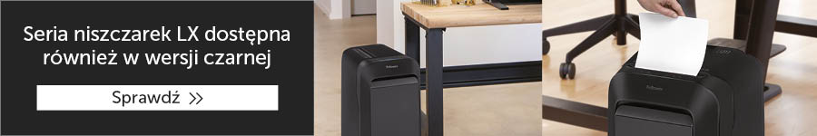 Seria niszczarek LX dostępna również w&nbsp;wersji czarnej