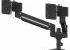 Ramię kompaktowe na 2 monitory TALLO™ (czarne)