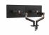 Rising™ ramię na 2 monitory 2S - czarne/brązowe - Premium 
