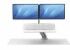 Stanowisko do pracy Sit-Stand Lotus™ RT - białe na 2 monitory